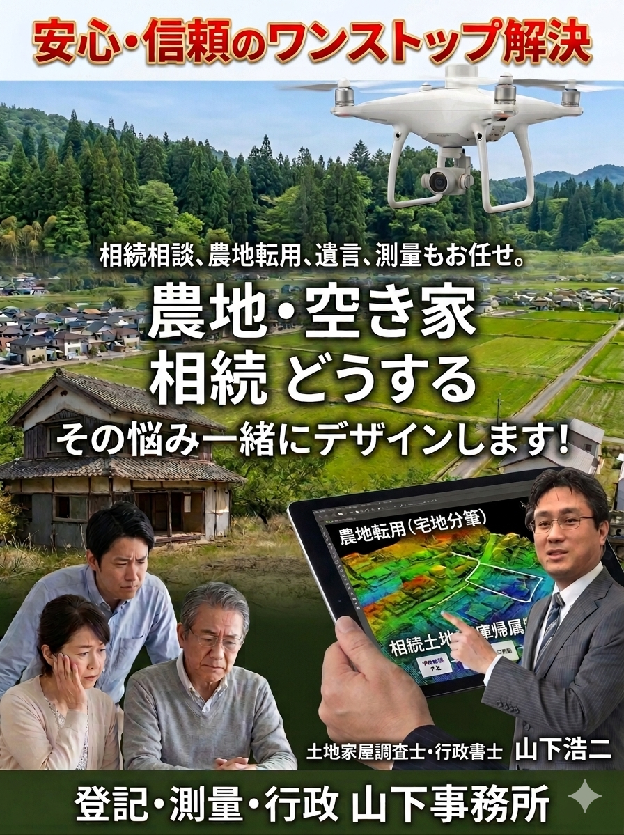 ドローンと3D測量による土地測量のイメージ