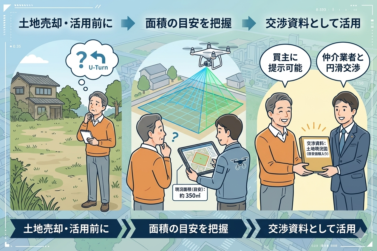 売却前の現況確認イメージ
